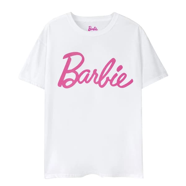 Barbie T-shirt med klassisk logo til kvinder/damer