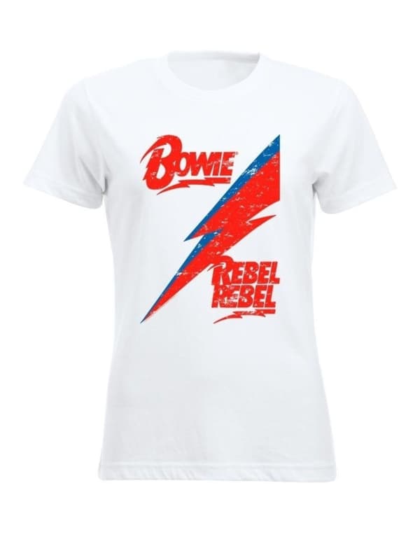 David Bowie Rebel, Rebel (lady) T-Shirt, Kvinder