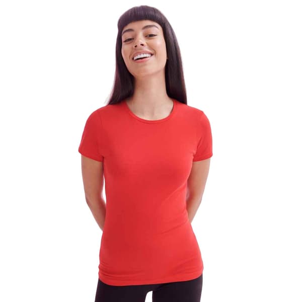 SF Womens/Ladies Feel Good Heather Stretch T-Shirt