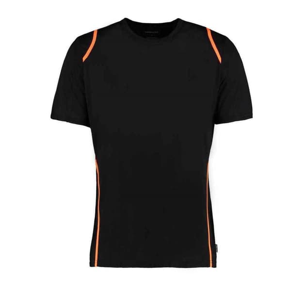 Kustom Kit Mens Gamegear Cooltex T-Shirt Black/Orange L