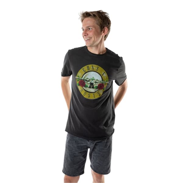 Amplified Unisex Adult Guns N Roses Logo T-Shirt