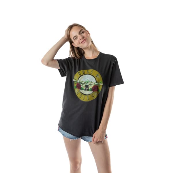 Amplified Unisex Adult Guns N Roses Logo T-Shirt
