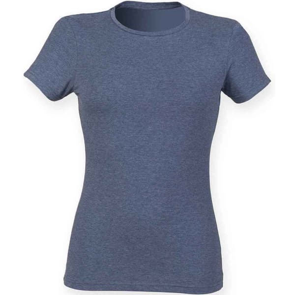 Skinni Fit Womens/Ladies Feel Good Heather T-Shirt