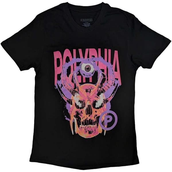 Polyphia Unisex Adult Skull Circle P Cotton T-Shirt