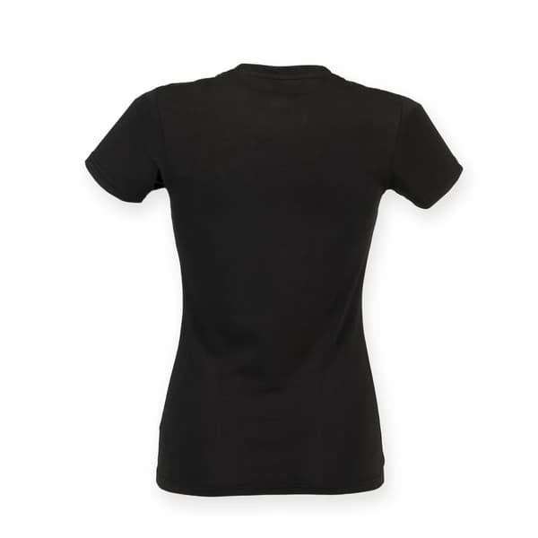 Skinni Fit Womens/Ladies Feel Good Stretch V Neck T-Shirt