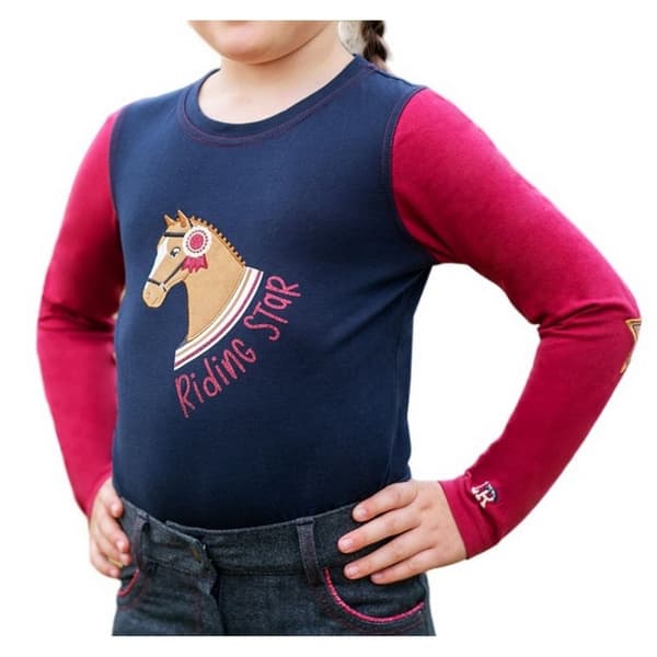 Little Rider Girls Riding Star Collection Long-Sleeved T-Shirt