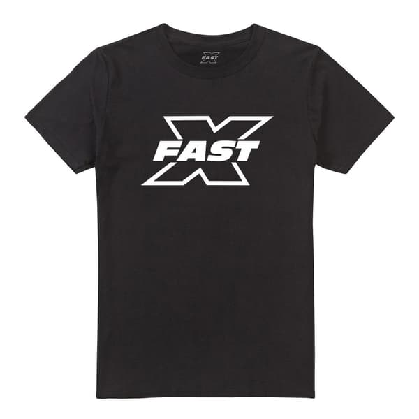 Fast & Furious Fast X t-shirt med monokrom logotyp för herrar Black M