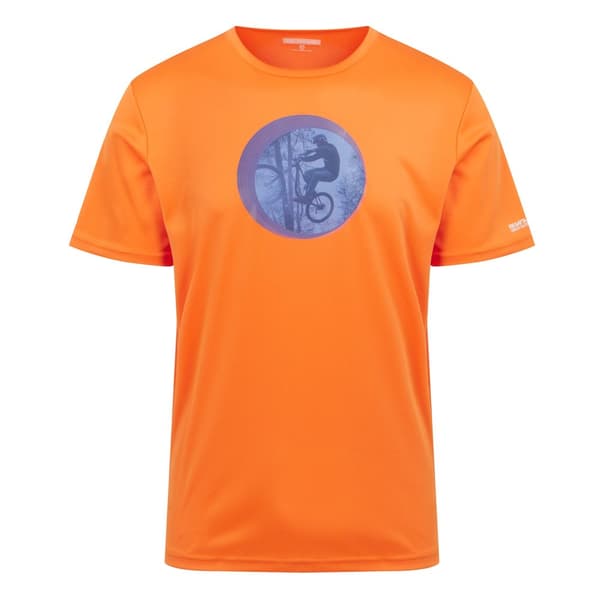 Regatta Mens Fingal VIII Cycling T-Shirt Persimmon S