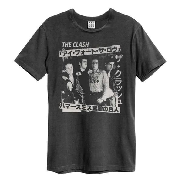 Amplified Unisex T-shirt til voksne med tour plakat The Clash