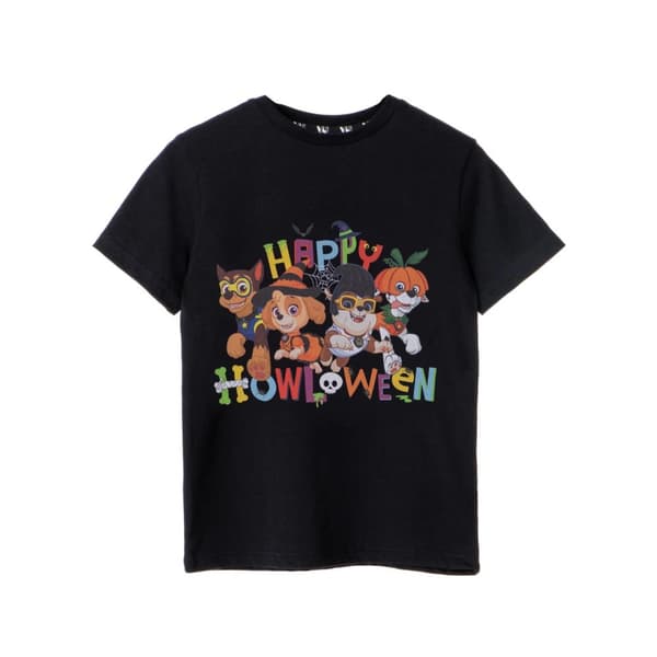 Paw Patrol Childrens/Kids Happy Howloween T-Shirt Black 7-8 Years