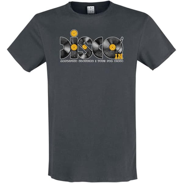 Amplified Unisex Adult Discs Disco T-Shirt