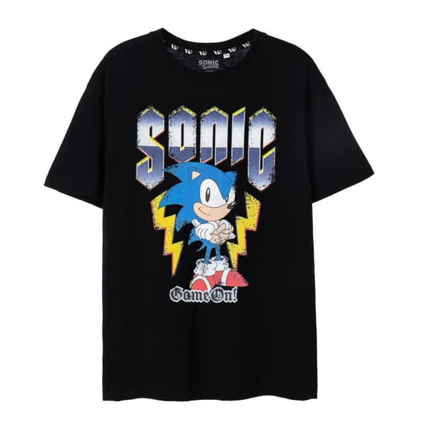 Sonic The Hedgehog Mens Game On! Short-Sleeved T-Shirt