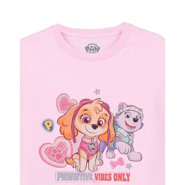 Paw Patrol Girls Pawsitive Vibes Only T-Shirt