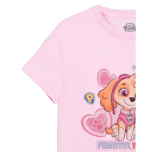 Paw Patrol Girls Pawsitive Vibes Only T-Shirt