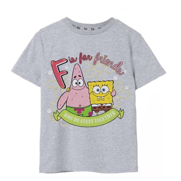 SpongeBob SquarePants Girls F Is For Friends T-Shirt
