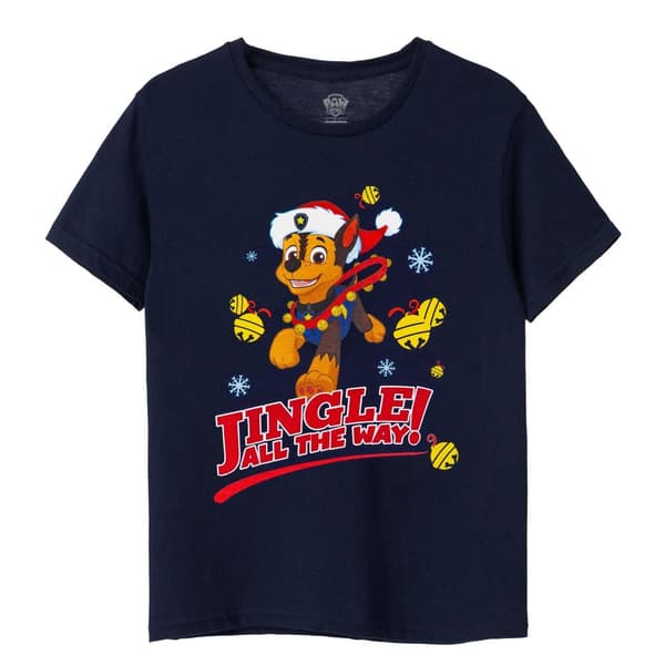 Paw Patrol Boys Jingle All The Way Chase T-Shirt