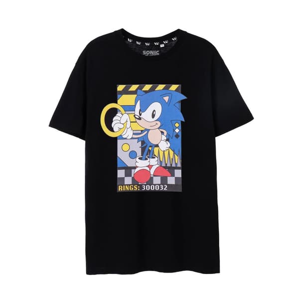 Sonic The Hedgehog Mens Classic Rings T-Shirt