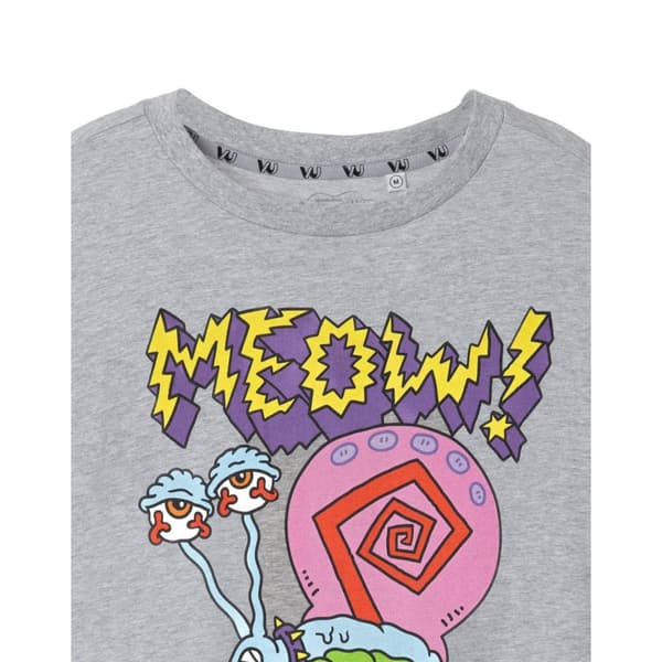 SpongeBob SquarePants Mens Meow Gary Marl T-Shirt