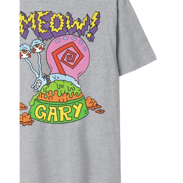 SpongeBob SquarePants Mens Meow Gary Marl T-Shirt