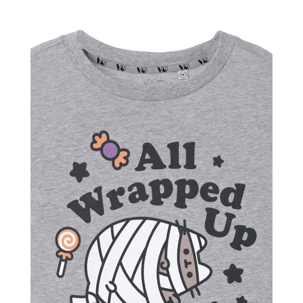 Pusheen Womens/Ladies All Wrapped Up Halloween T-Shirt