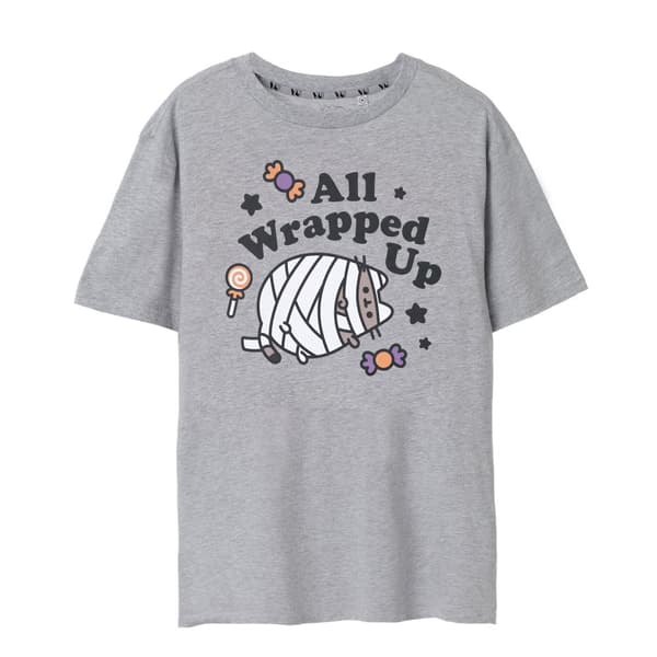 Pusheen Womens/Ladies All Wrapped Up Halloween T-Shirt