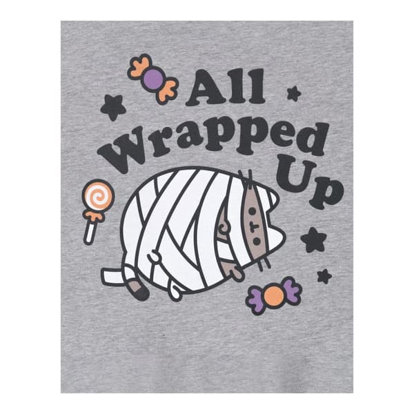 Pusheen Womens/Ladies All Wrapped Up Halloween T-Shirt