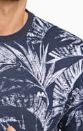 Miniatyrbild 3 av 3: Lindbergh Blue - T-shirt 30-422044 Bladmönstrad