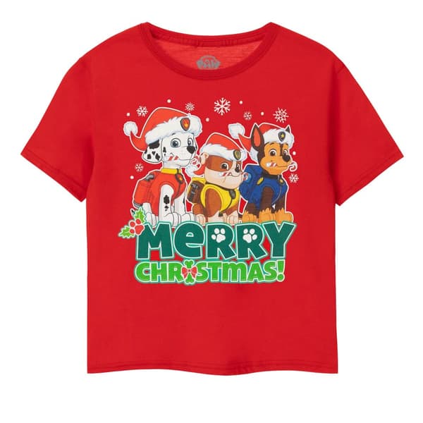 Paw Patrol Boys Merry Christmas T-Shirt