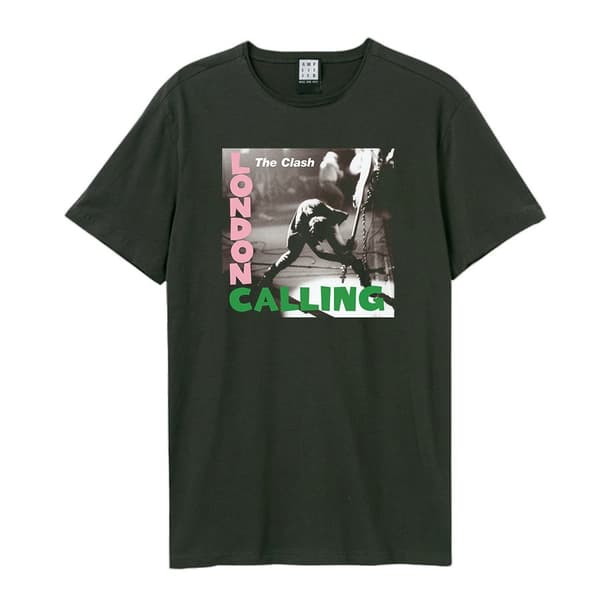 Amplified Unisex vuxen London Calling The Clash T-Shirt