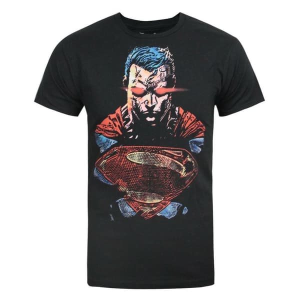 Jack Of All Trades Mens Man Of Steel Heat Vision Superman T-Shirt