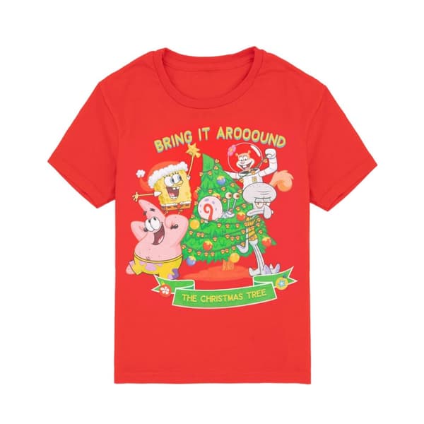 SpongeBob SquarePants Julgrans-T-shirt för barn/unga