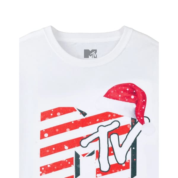 MTV Unisex T-shirt med tomteluva för vuxna