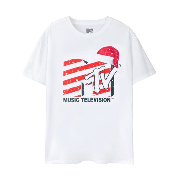 MTV Unisex T-shirt med tomteluva för vuxna