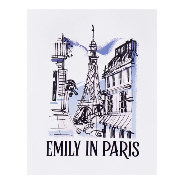 Emily In Paris Kortärmad t-shirt - dam/dam Sketchy Cityscape