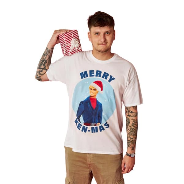 Barbie Mens Merry Kenmas T-Shirt