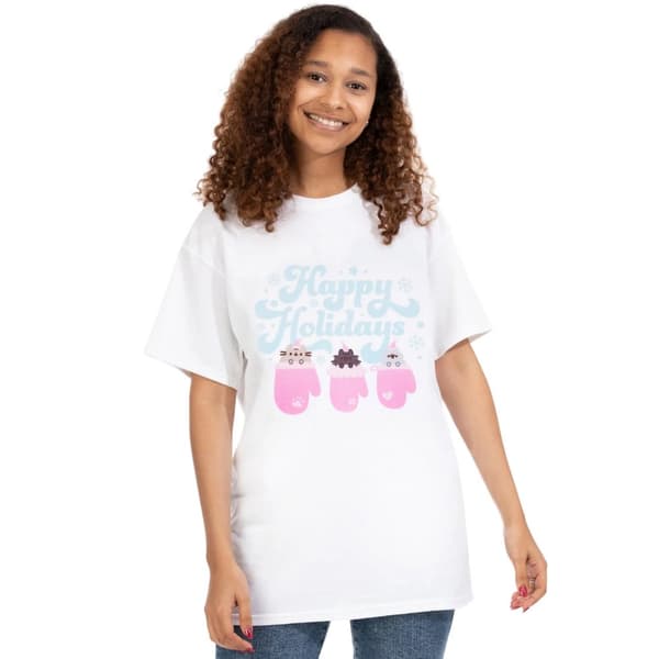 Pusheen Womens/Ladies Christmas T-Shirt