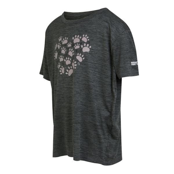 Regatta Alvardo VIII T-shirt med tassmotiv och marmorering - barn/unga
