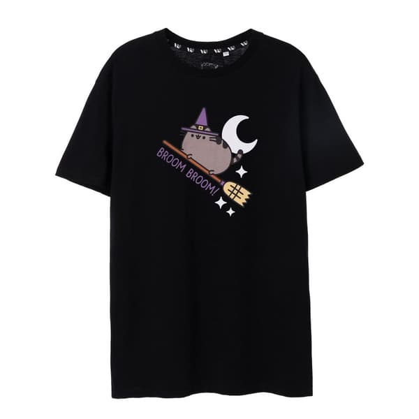 Pusheen Womens/Ladies Broom Broom Halloween T-Shirt
