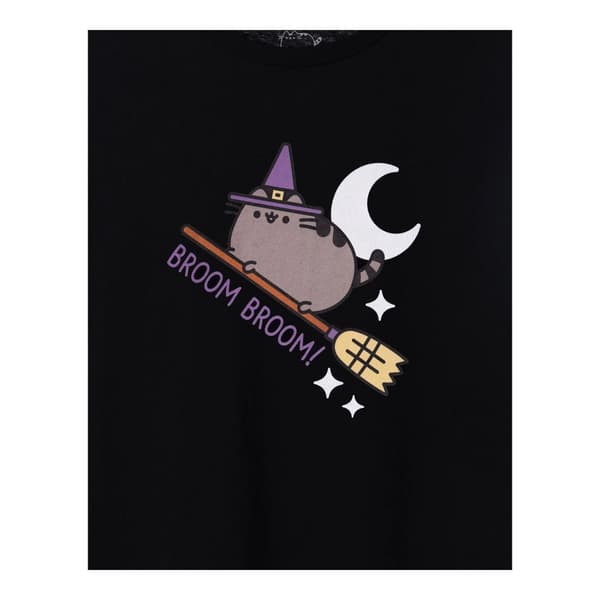 Pusheen Womens/Ladies Broom Broom Halloween T-Shirt
