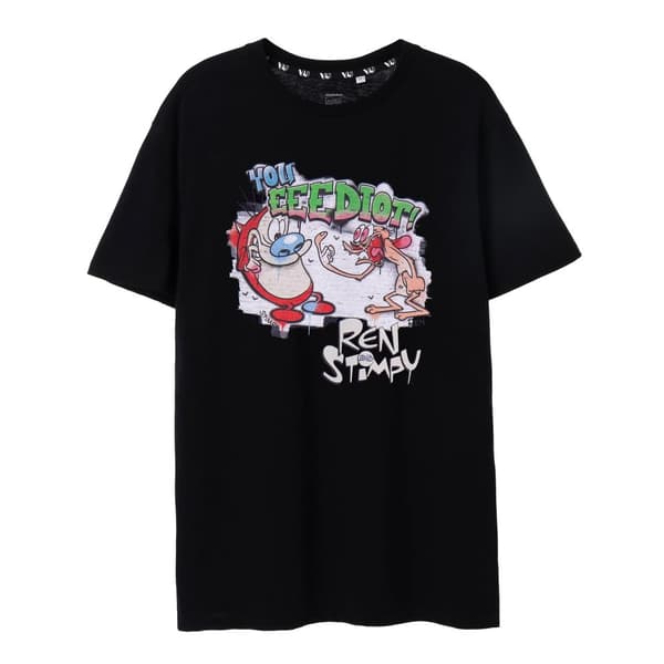 Ren & Stimpy Graffiti kortärmad t-shirt för herrar