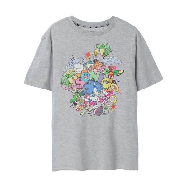 Sonic The Hedgehog Mens Psychedelic T-Shirt