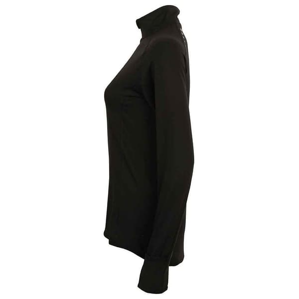 Tombo Womens/Ladies Performance Quarter Zip Long-Sleeved Top
