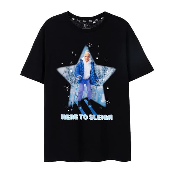 Barbie Mens Here To Sleigh Ken T-Shirt