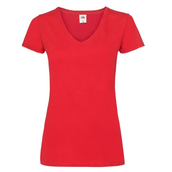 Fruit of the Loom Womens/Ladies Valueweight V Neck Lady Fit T-Shirt
