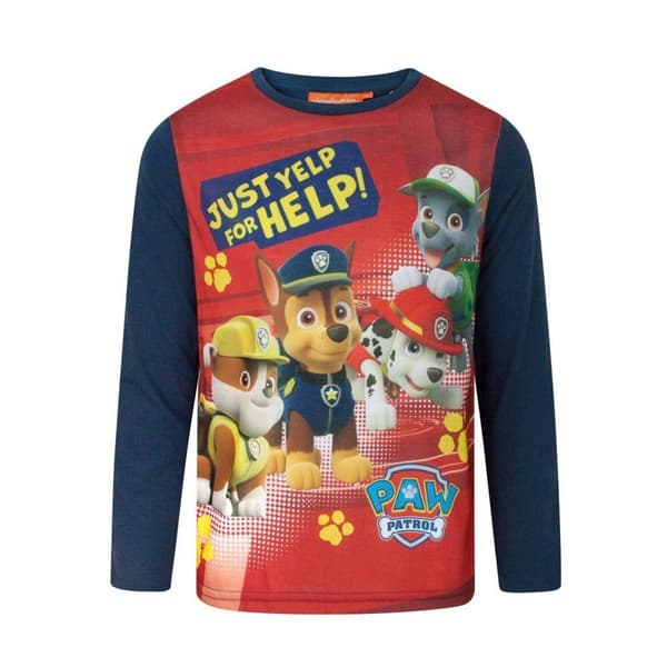 Paw Patrol Boys Yelp For Help Long-Sleeved T-Shirt Red 3 Years