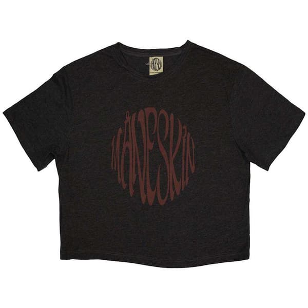Maneskin Womens/Ladies Ex-Tour Warped Logo Crop Top