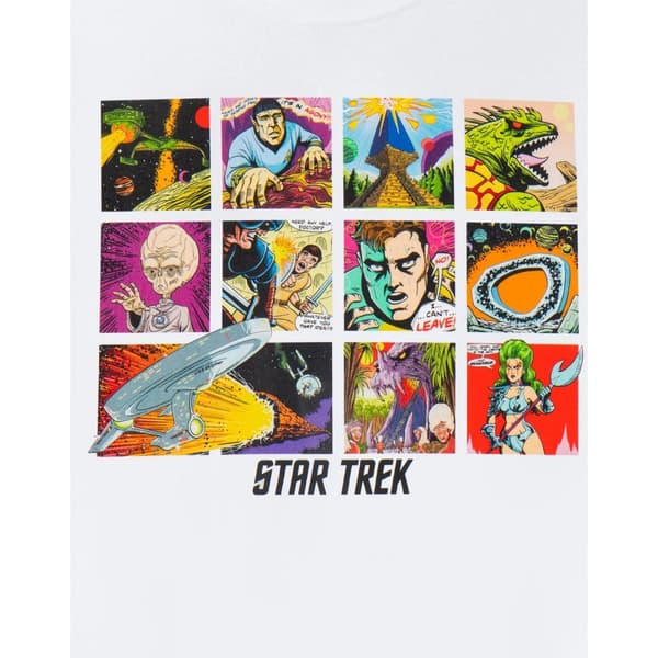 Star Trek Mens Comic Strip Short-Sleeved T-Shirt