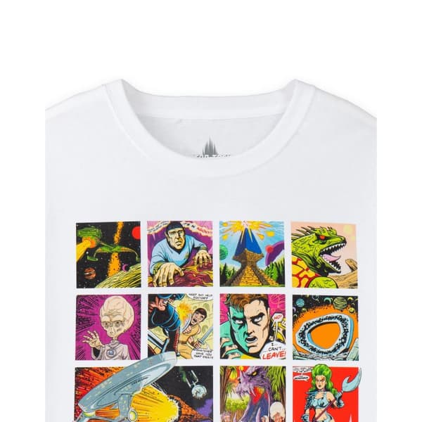 Star Trek Mens Comic Strip Short-Sleeved T-Shirt