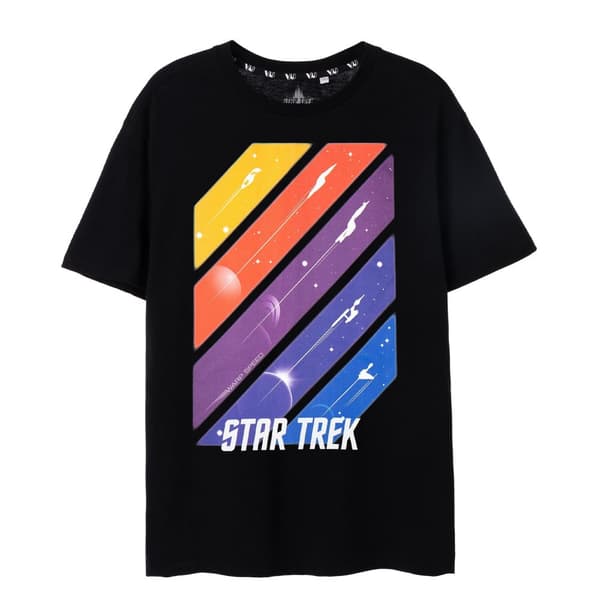 Star Trek Mens Ships In Space Short-Sleeved T-Shirt