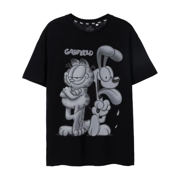 Garfield Mens Greyscale Short-Sleeved T-Shirt